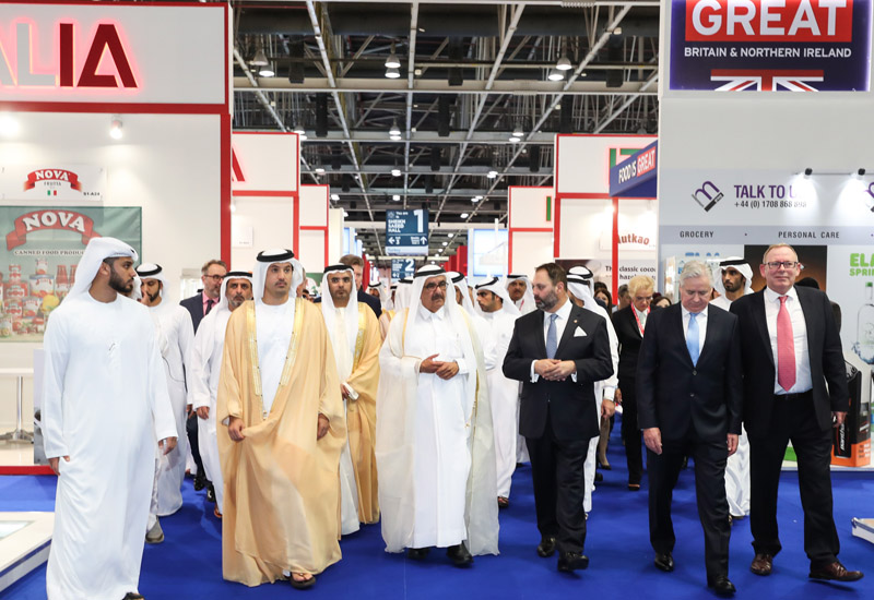 His Highness Sheikh Hamdan bin Rashid Al Maktoum Deputy Ruler of Dubai and UAE Minister of Finance opened Gulfood 2018